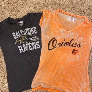 Baltimore Ravens And Orioles T-Shirts